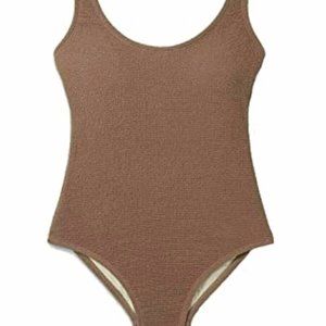 Kona Sol Textured One Piece Swimsuit